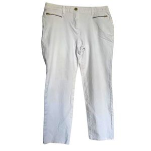 Chicos, White, Cropped Jean.